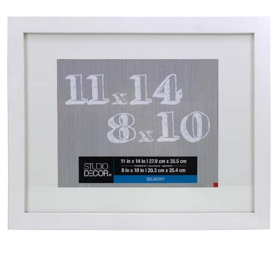 White Belmont Frame With Mat By Studio Décor®